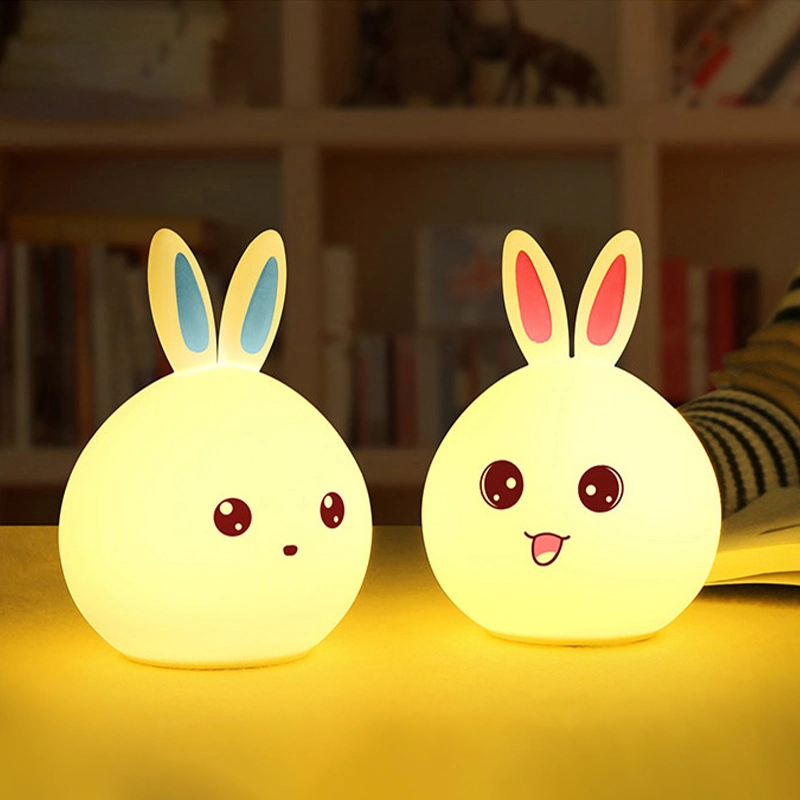 Colorlife Rabbit Silicone Touch Sensor Night Light for Kids Toy